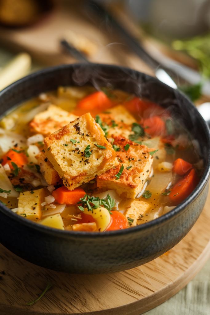 tofu croutons for soup air fryer