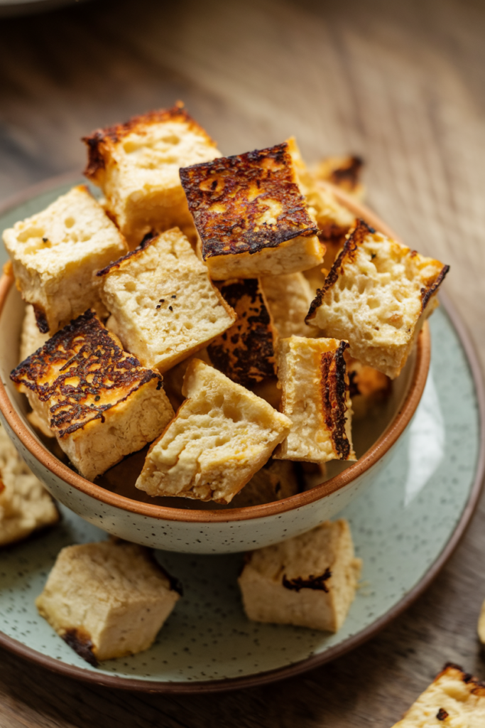 tofu croutons for soup air fryer